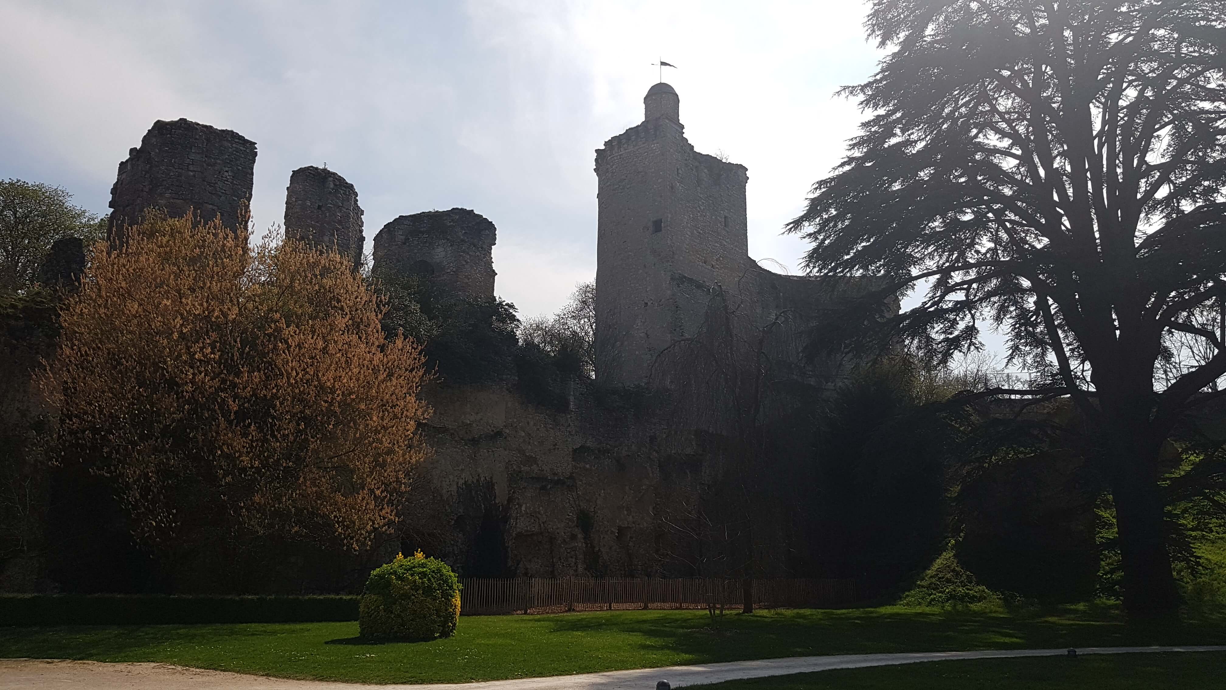 Ruine du Château de Vendôme depuis le jardin